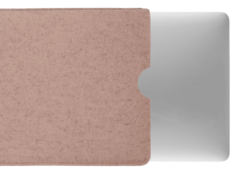 COVERKINGZ Laptop Tasche Notebook Sleeve für Apple Filz (100% Schurwolle), Rosa
