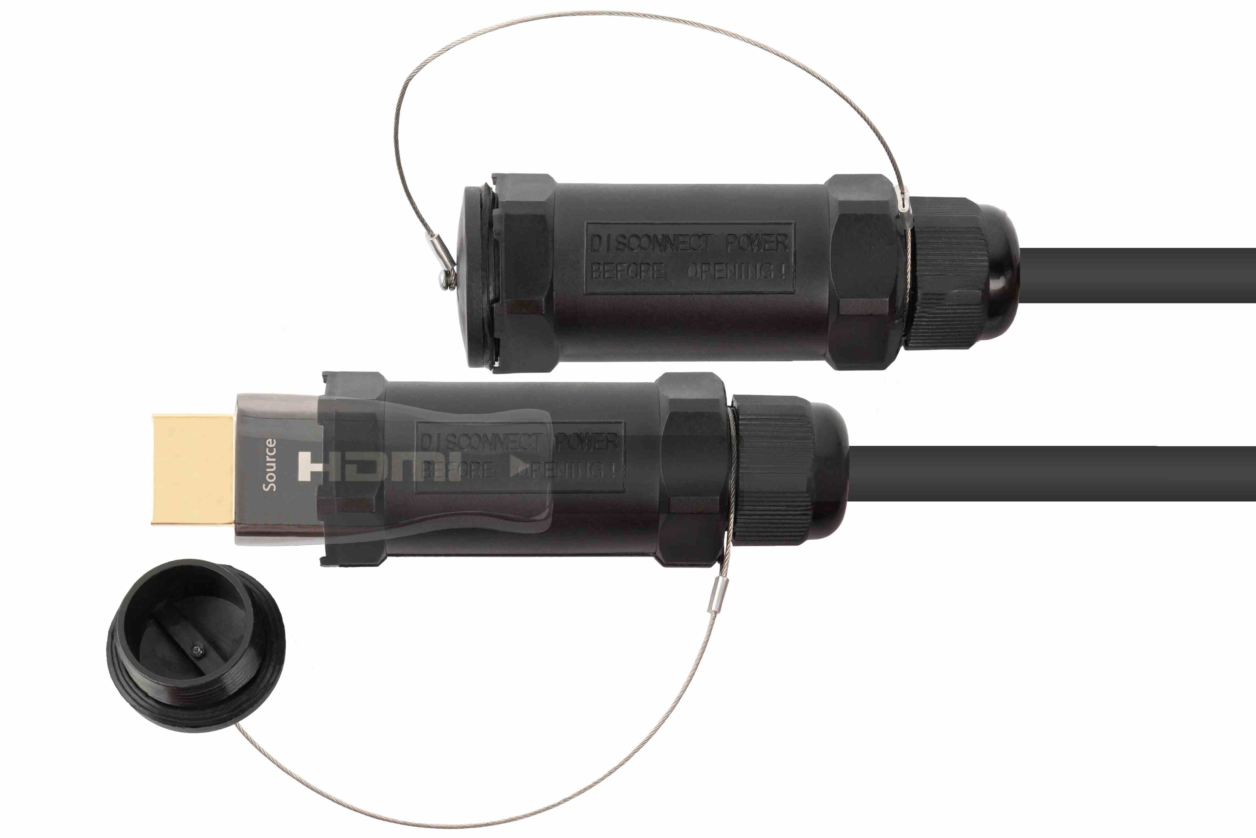 HDMI® PYTHON Kabel AOC Hybrid PANZERKABEL 2.0b High-Speed