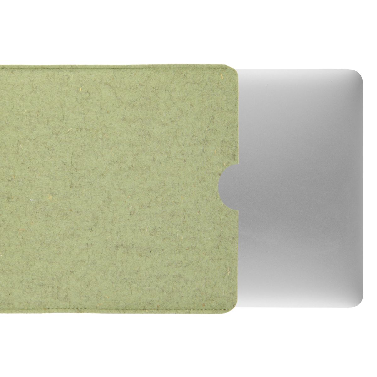 COVERKINGZ Laptop Tasche Apple Grün Sleeve Notebook Schurwolle), Filz für (100