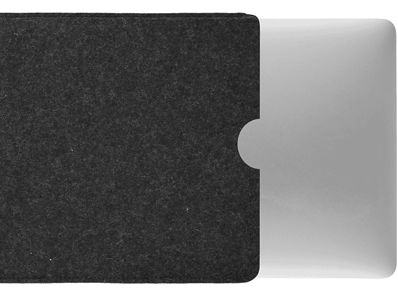 COVERKINGZ Laptop Tasche Notebook Sleeve für Apple Filz (100% Schurwolle), Anthrazit | Notebook Sleeves