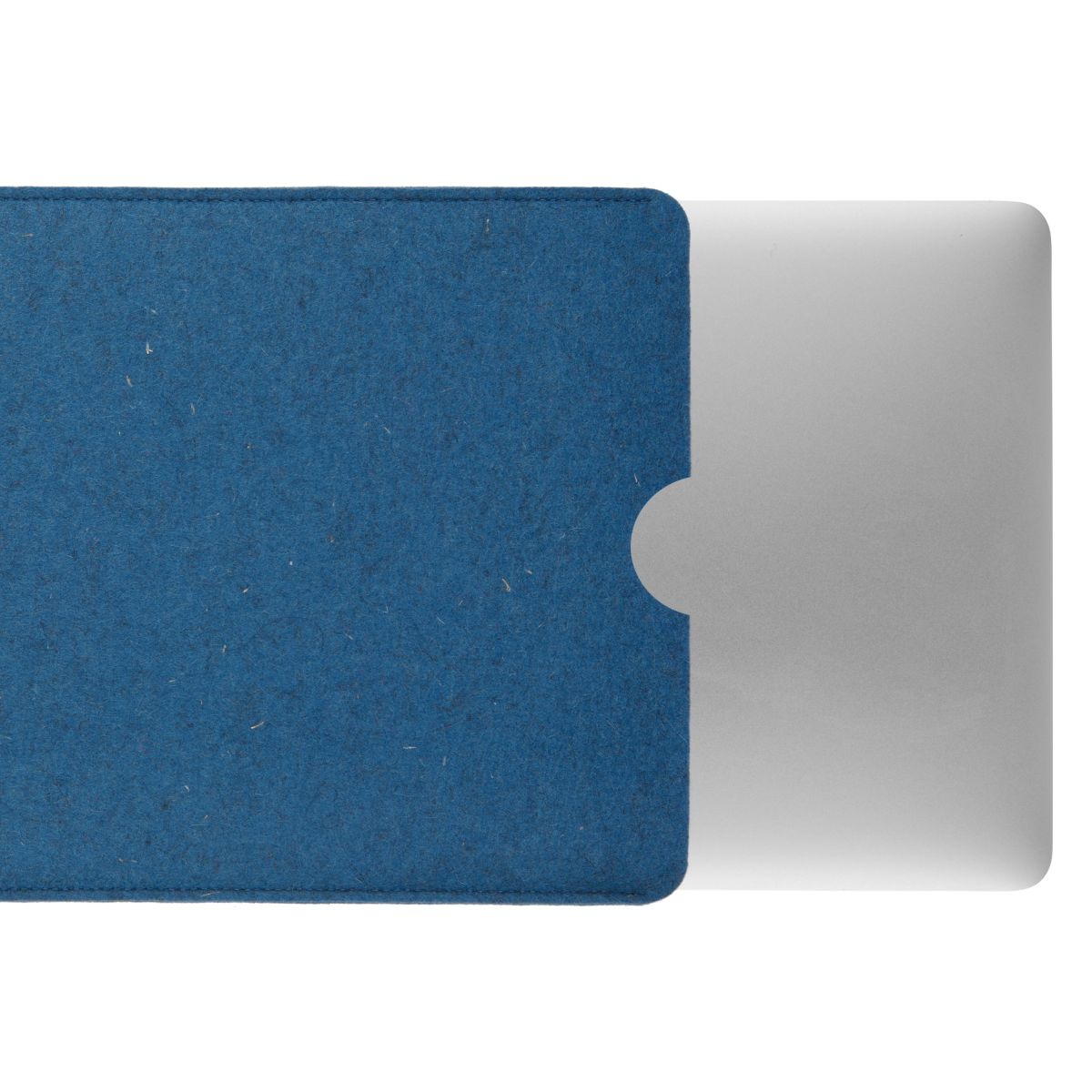 COVERKINGZ Laptop Tasche Notebook Apple Blau Schurwolle), für Sleeve (100% Filz