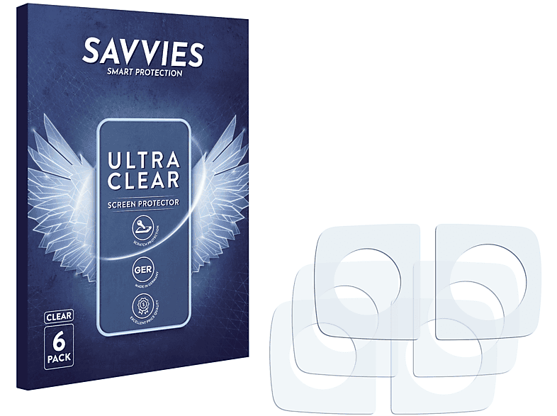 SAVVIES 6x klare Schutzfolie(für Cycliq Fly12 CE)