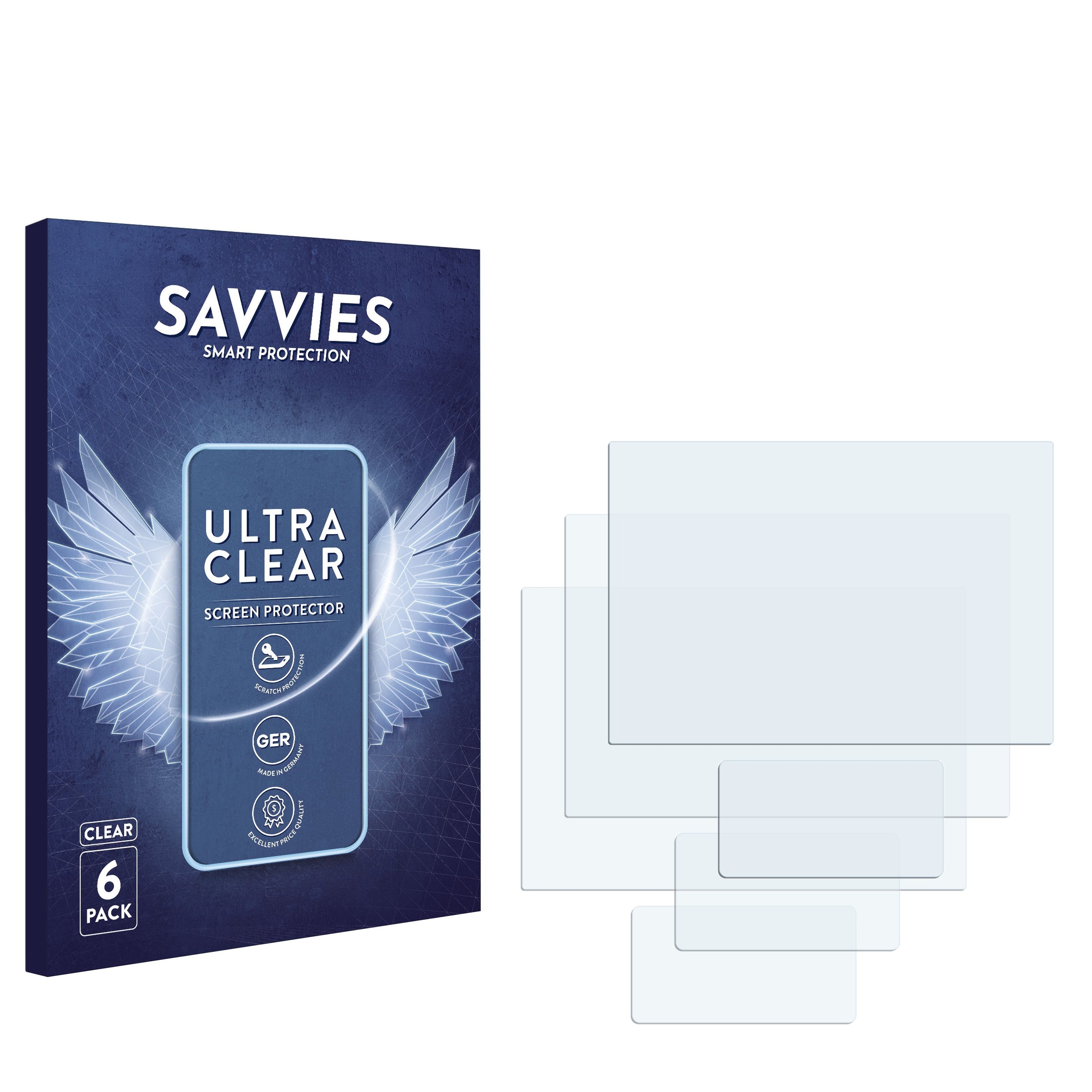 SAVVIES 6x Schutzfolie(für Lumix Panasonic klare DC-S1R)