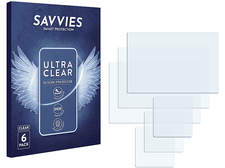 SAVVIES 6x klare Schutzfolie(für Fujifilm X-Pro3)