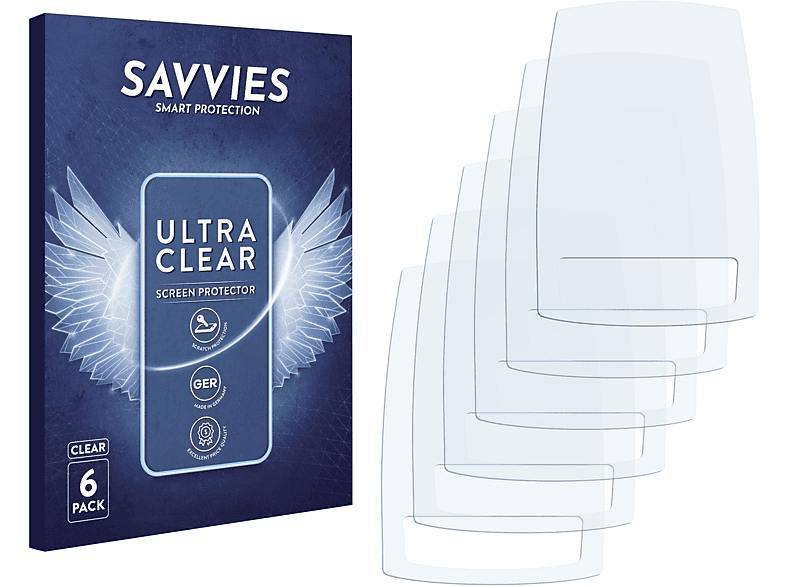 SAVVIES 6x klare Schutzfolie(für Giant Axact 6)