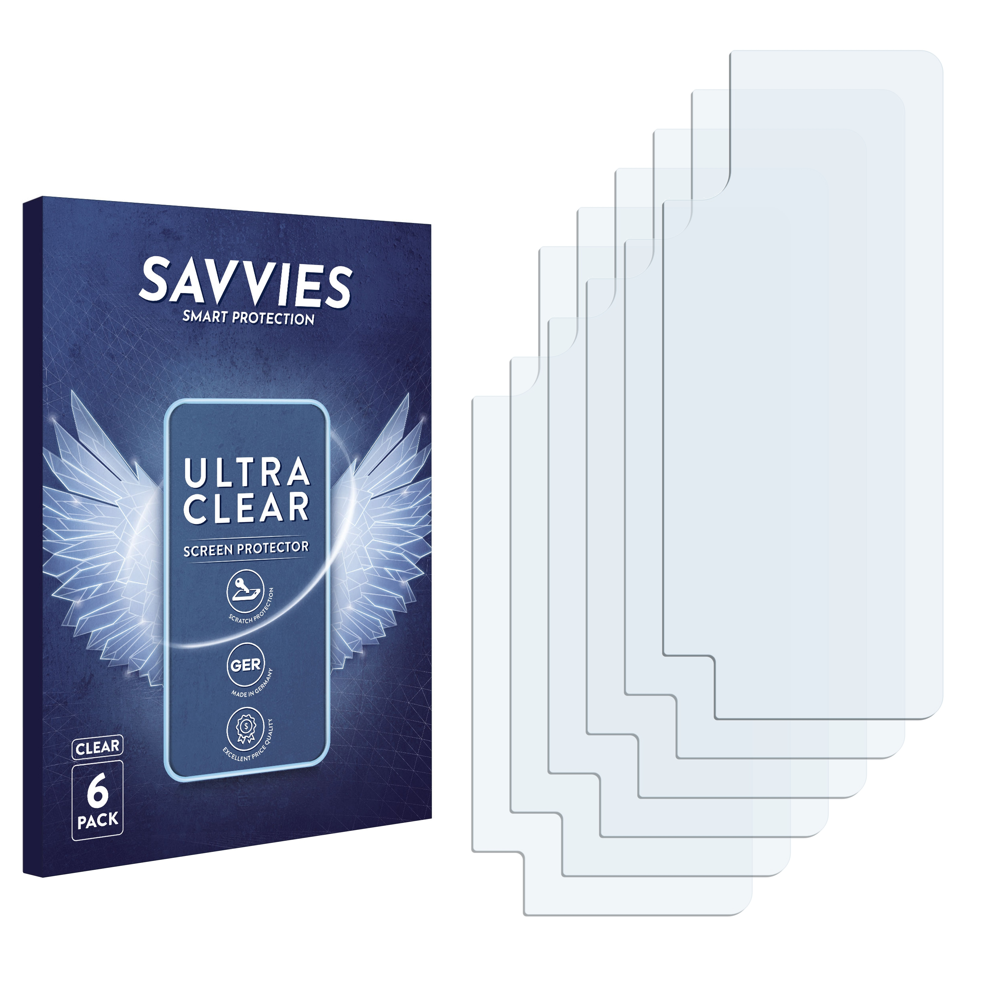 SAVVIES 6x klare Galaxy M01) Schutzfolie(für Samsung