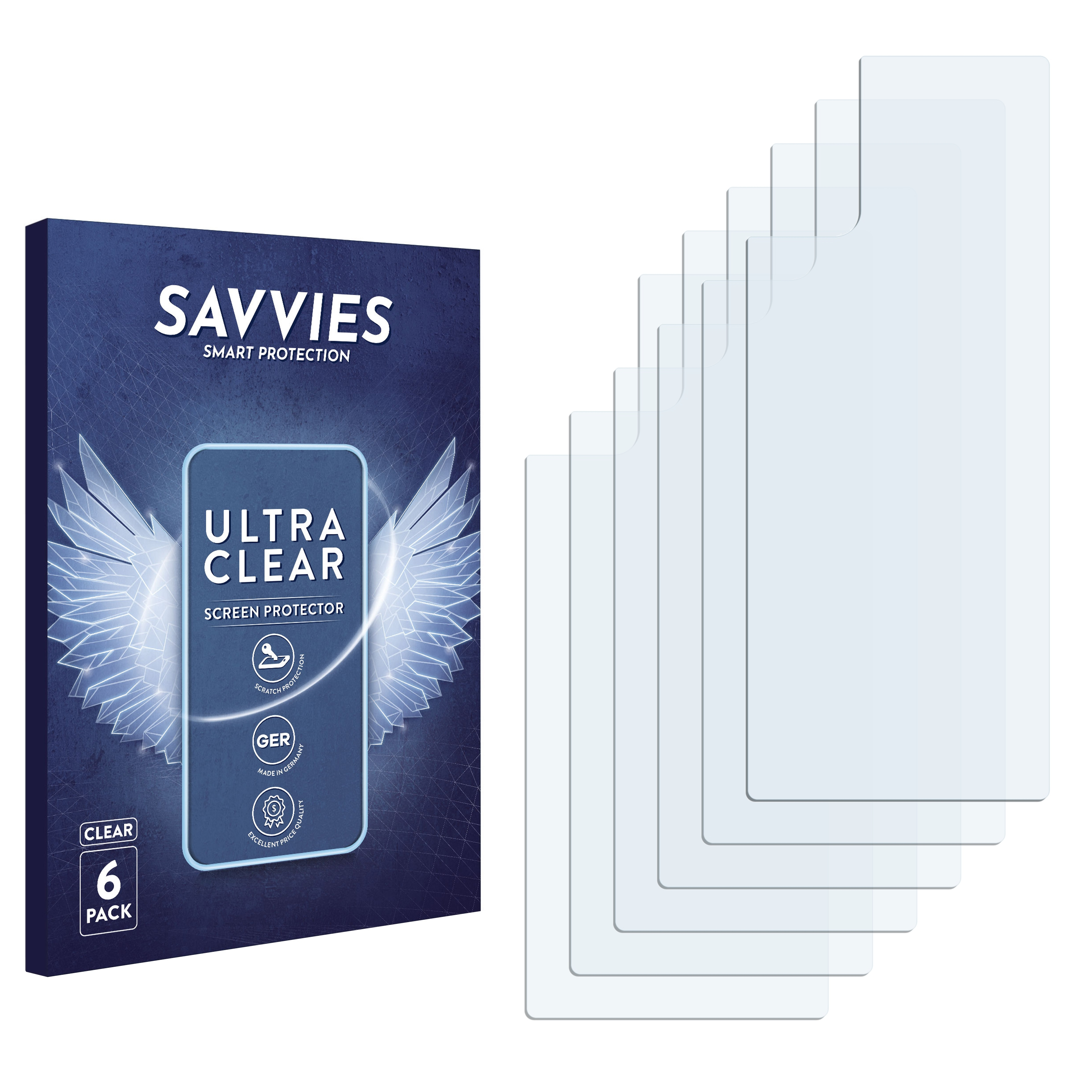 SAVVIES 6x klare Plus Galaxy S20 5G) Schutzfolie(für Samsung