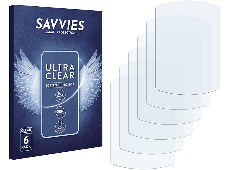 SAVVIES 6x klare Schutzfolie(für Timex Cycle Trainer 2.0)