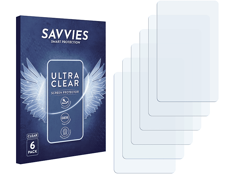 SAVVIES 6x klare Schutzfolie(für MyKronoz ZeNeo)