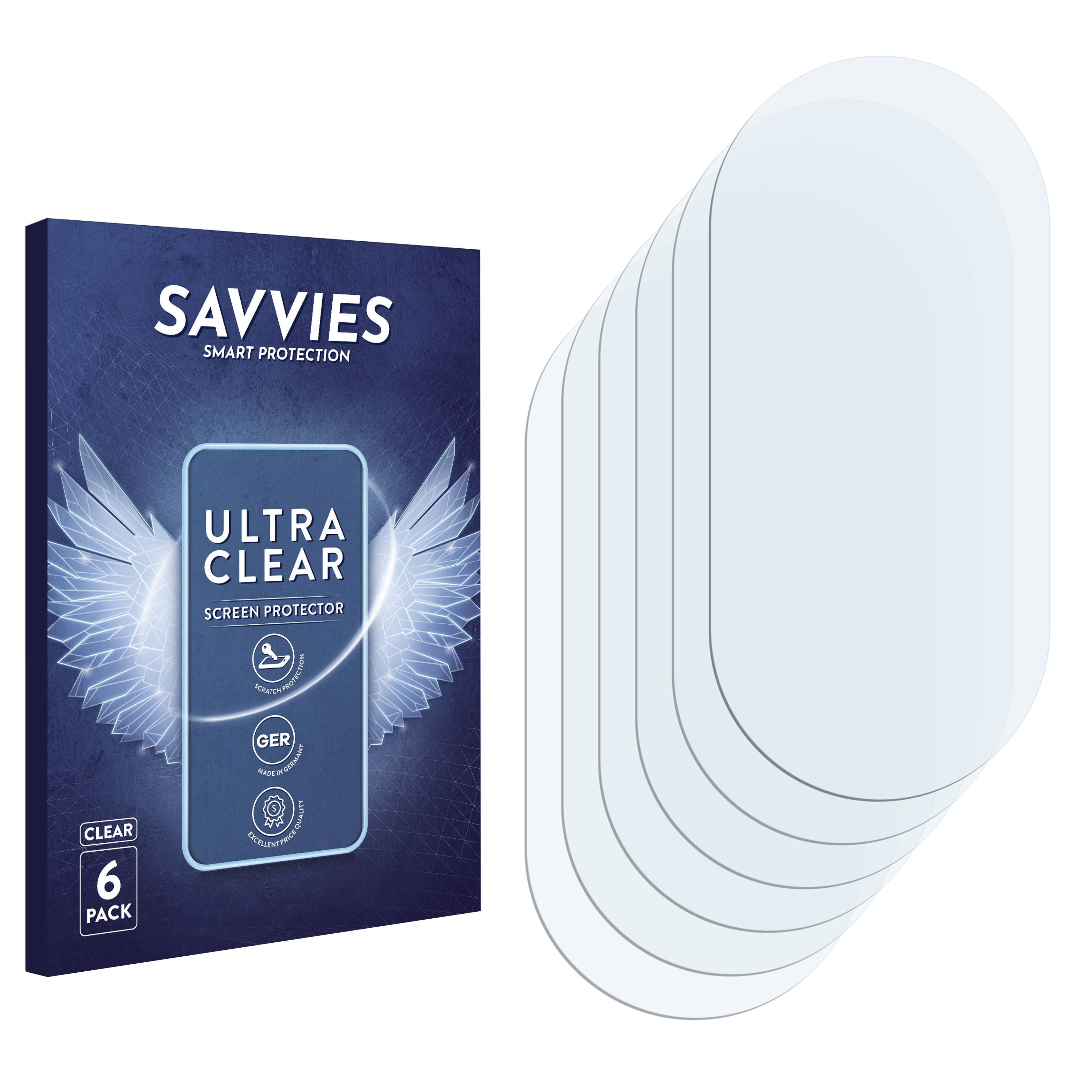 SAVVIES 6x klare M10) Samsung Galaxy Schutzfolie(für