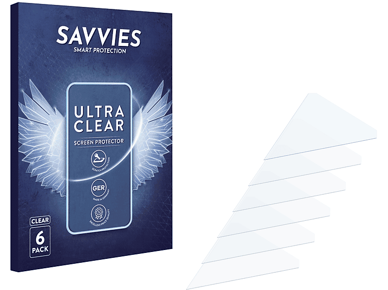 SAVVIES 6x klare Schutzfolie(für Netgear AirCard 785S)