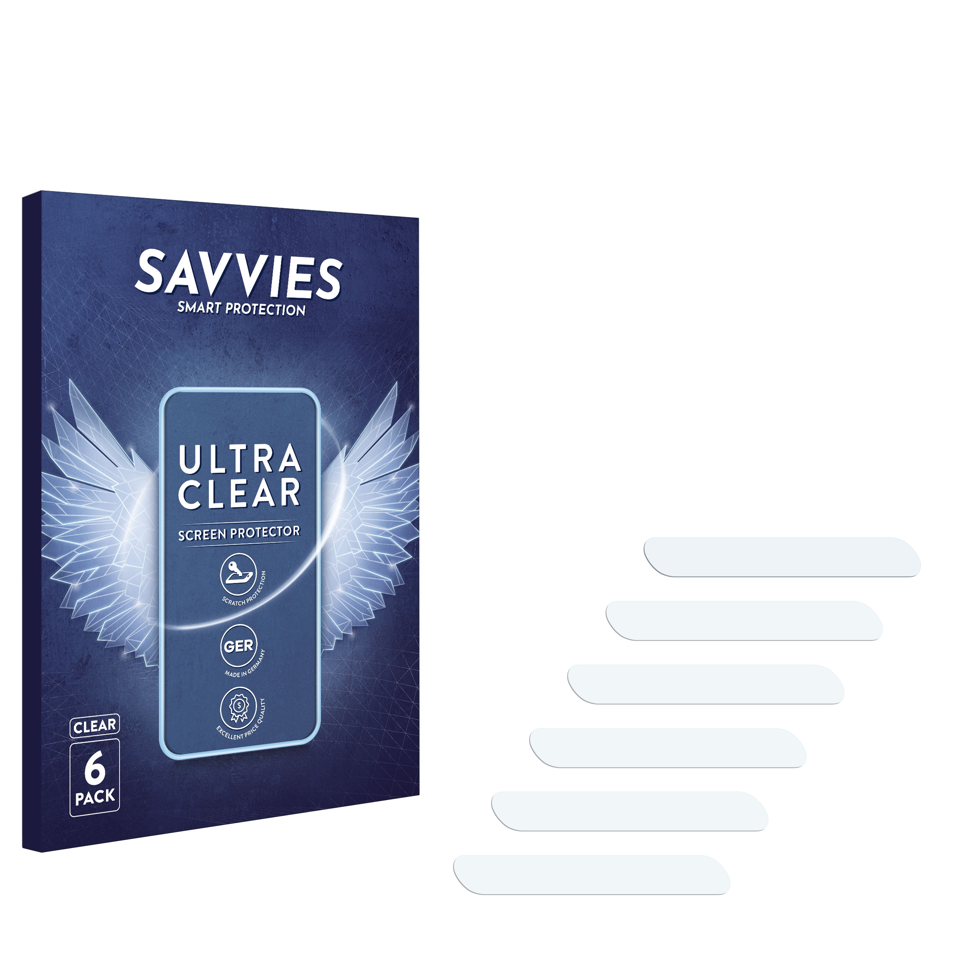 SAVVIES 6x klare Galaxy Fold) Schutzfolie(für Samsung