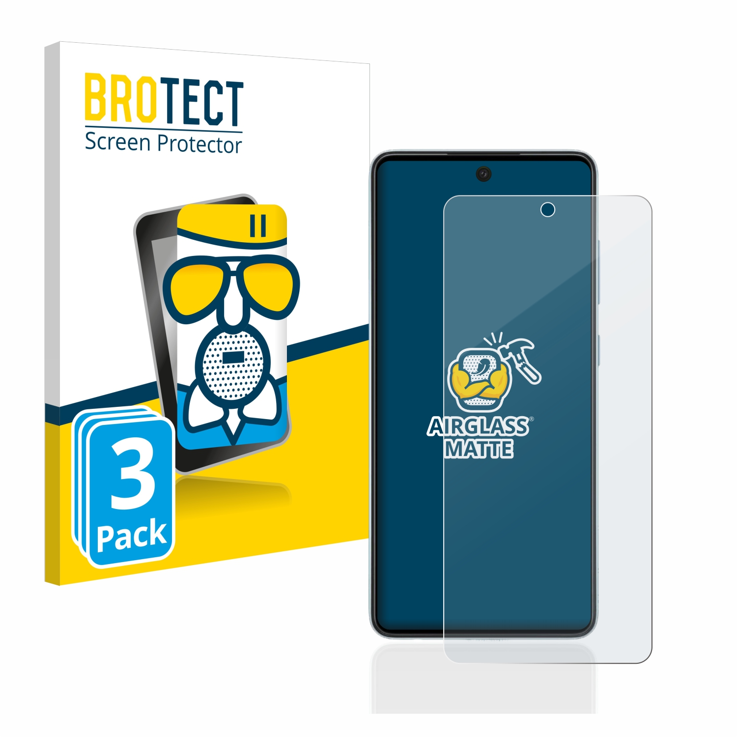 BROTECT 3x Airglass matte Galaxy Samsung 5G) A52 Schutzfolie(für