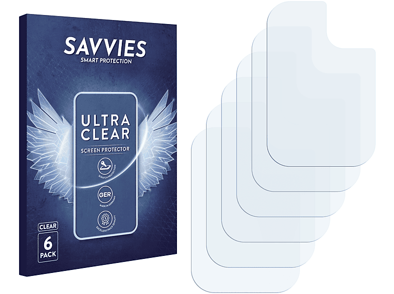 SAVVIES 6x klare Schutzfolie(für Samsung Galaxy A21s)