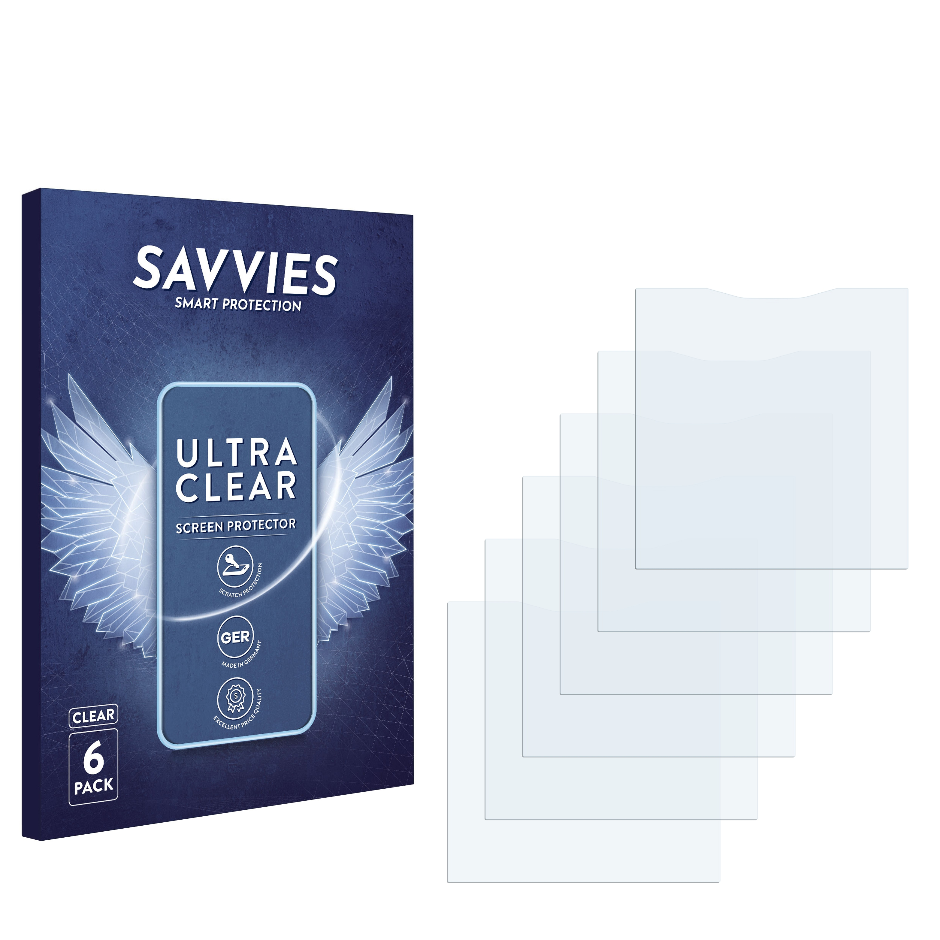 SAVVIES 6x klare Schutzfolie(für Unihertz Titan)