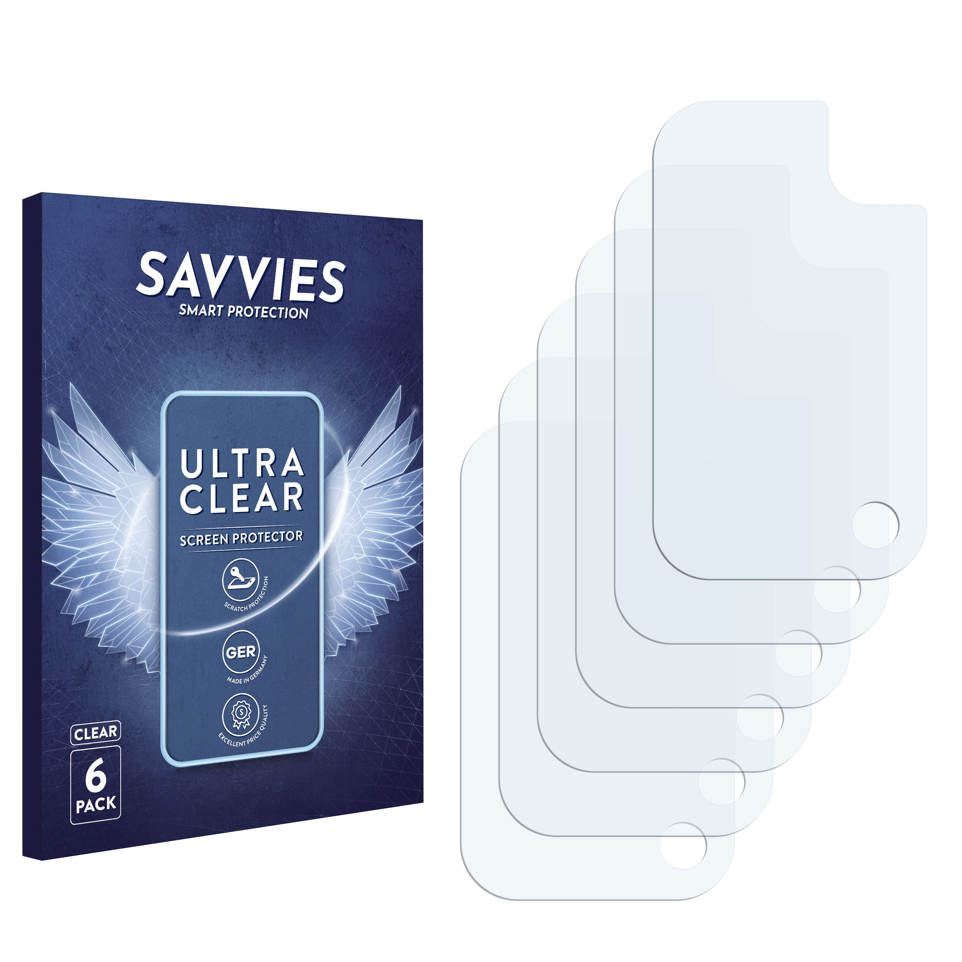 SAVVIES 6x klare Schutzfolie(für Samsung Plus S20 Galaxy 5G)