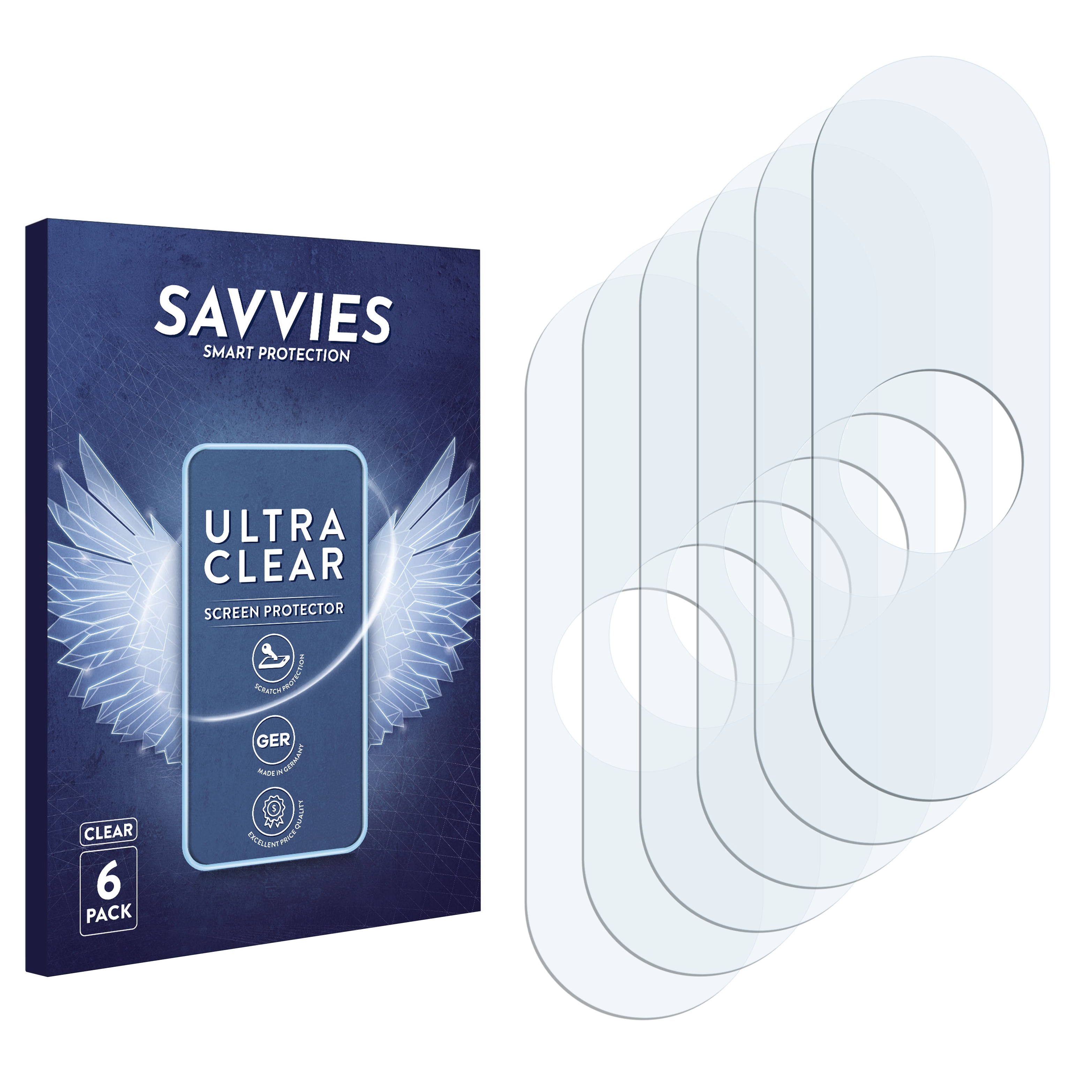 SAVVIES 6x klare Schutzfolie(für C9 TP-Link Neffos Max)