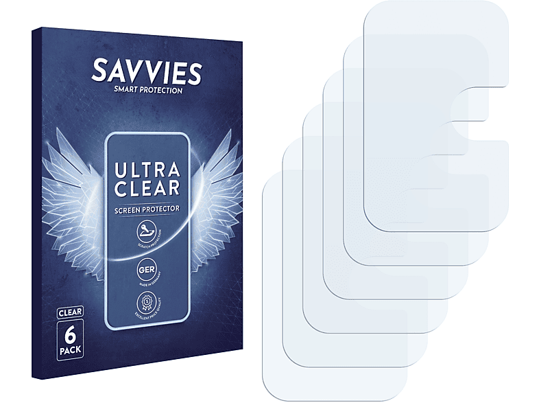 SAVVIES 6x klare Schutzfolie(für (NUR Samsung 5G Kamera)) A71 Galaxy