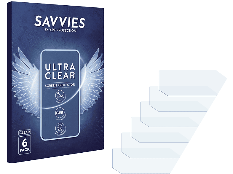 SAVVIES 6x klare Schutzfolie(für ASUS ROG Phone 2 (NUR Kamera))