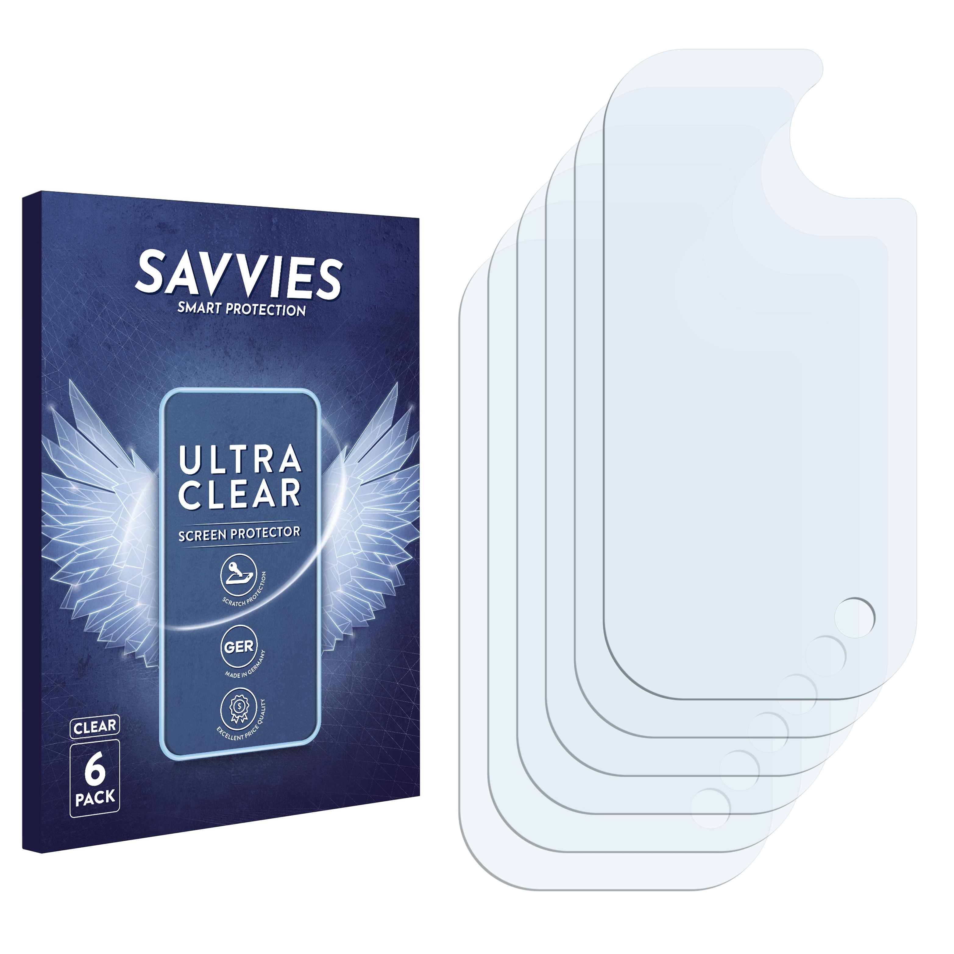 Samsung S20) SAVVIES Schutzfolie(für Galaxy 6x klare