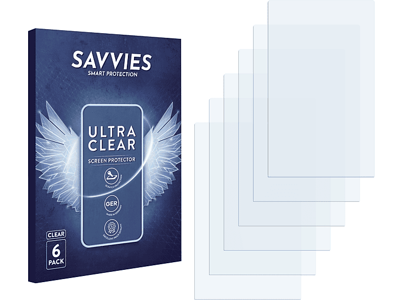 SAVVIES Schutzfolie(für klare NOOK Barnes Tablet) & Noble 6x