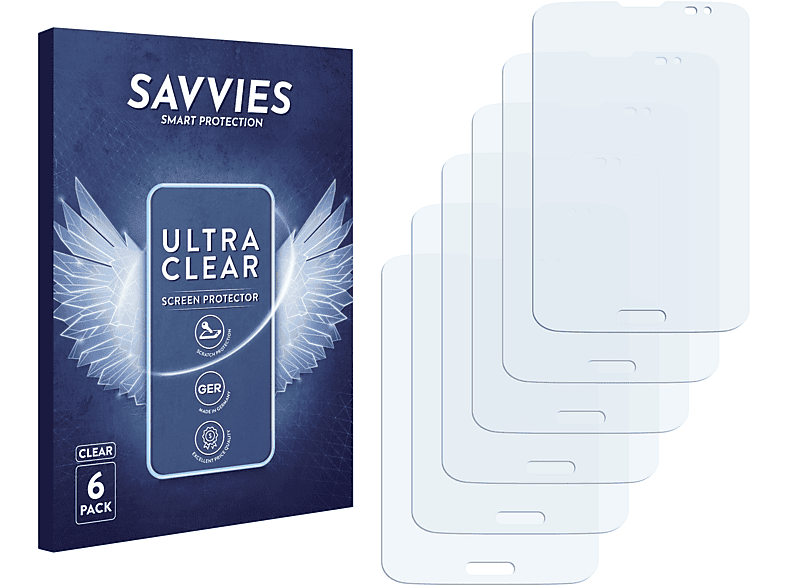 SAVVIES 6x klare Schutzfolie(für LG Electronics Vu 3)