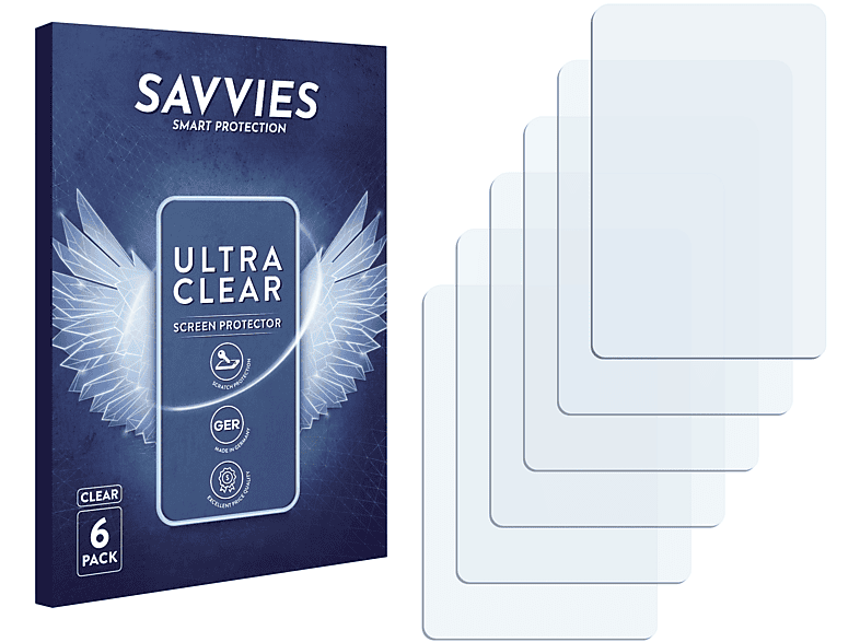 SAVVIES 6x klare Schutzfolie(für Sony Walkman NWZ-E584)