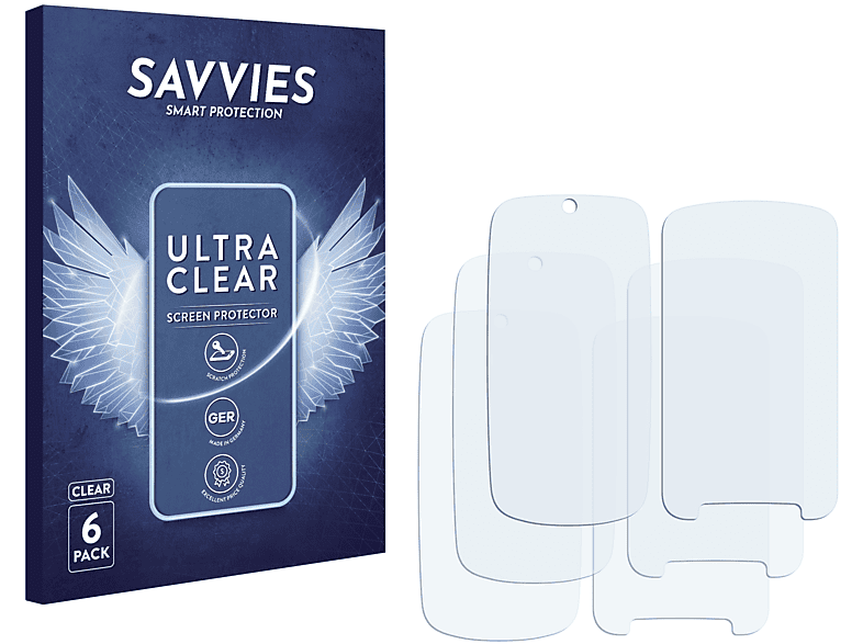 SAVVIES 6x klare Schutzfolie(für Motorola +) Gleam