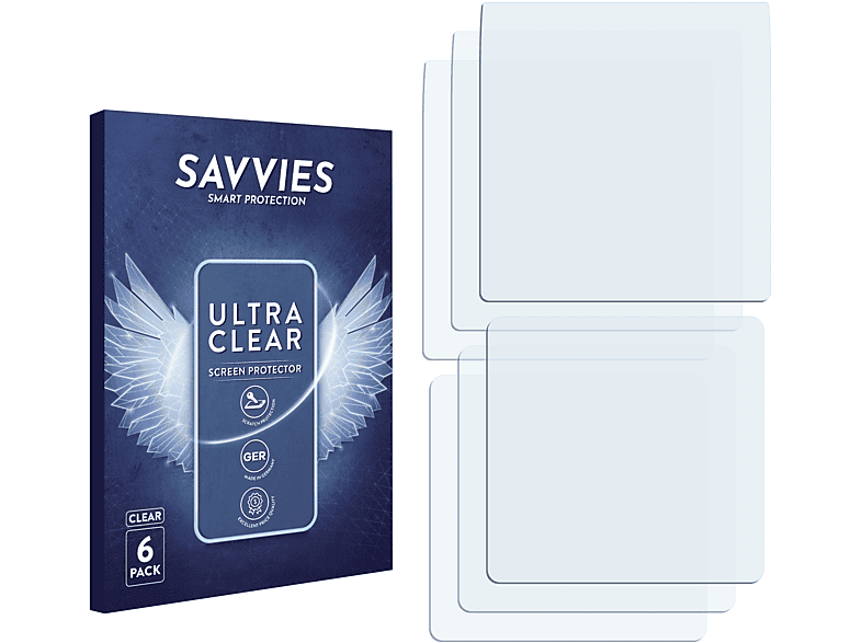 SAVVIES 6x Electronics LG klare UN610 Schutzfolie(für Mystique)