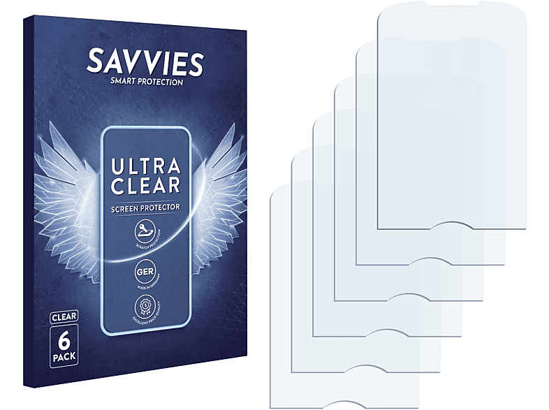 SAVVIES 6x klare Schutzfolie(für INQ 3G) Mini