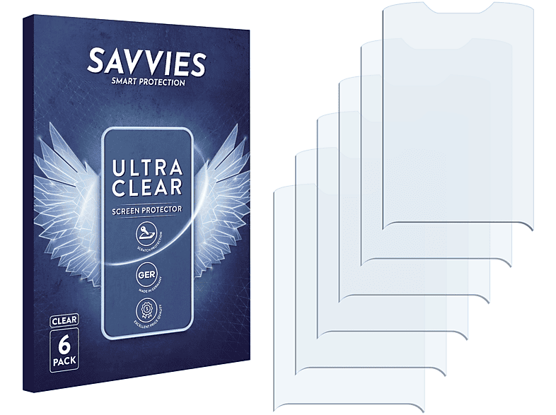 SAVVIES 6x klare Schutzfolie(für Nokia 3110c) | Displayschutzfolien & Gläser