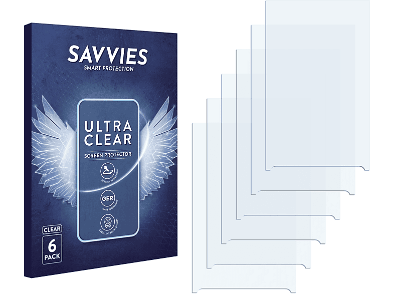 SAVVIES 6x klare Schutzfolie(für LG Electronics GT540 Optimus) | Displayschutzfolien & Gläser