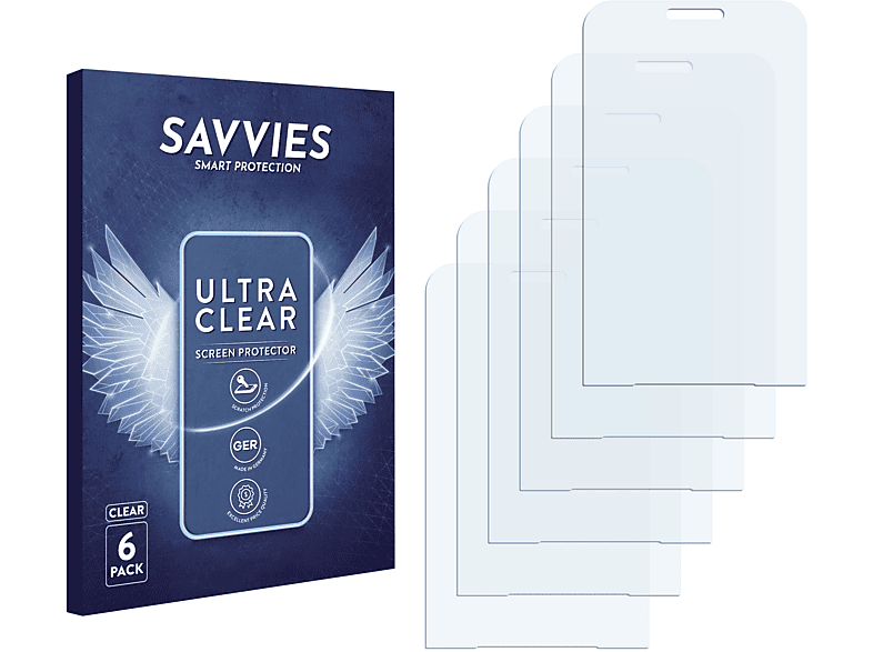 SAVVIES 6x klare Schutzfolie(für LG Electronics L45C)