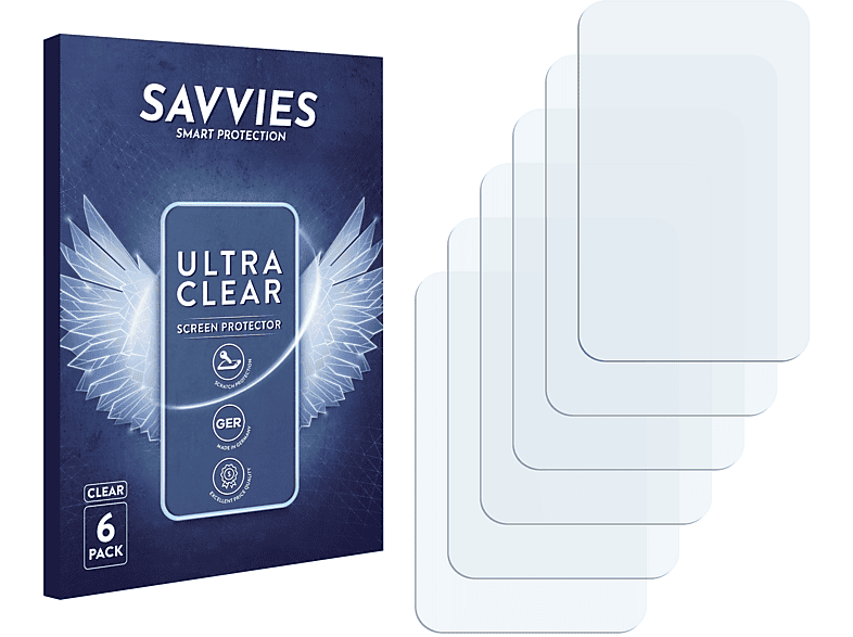 SAVVIES 6x klare Schutzfolie(für HTC Marvel)