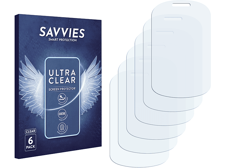 SAVVIES 6x klare Schutzfolie(für LG Electronics C550 Optimus Chat)