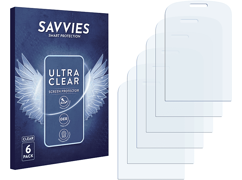 SAVVIES 6x klare Schutzfolie(für Huawei Comet)