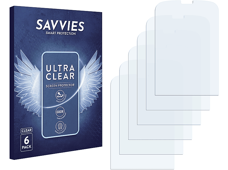 SAVVIES 6x klare Schutzfolie(für Wolfgang AT-B26D)