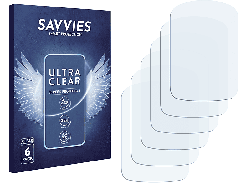 SAVVIES 6x klare Schutzfolie(für Motorola Rokr EM28m)