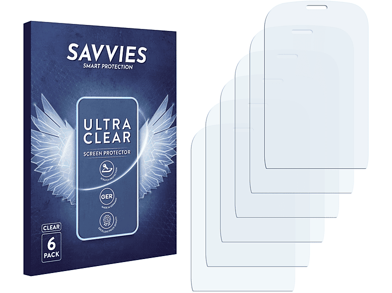SAVVIES 6x klare Schutzfolie(für Alcatel One Touch OT-905D)