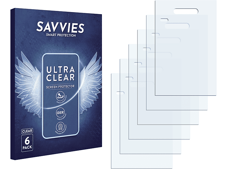 SAVVIES 6x klare Schutzfolie(für AURO Comfort 1010) | Displayschutzfolien & Gläser