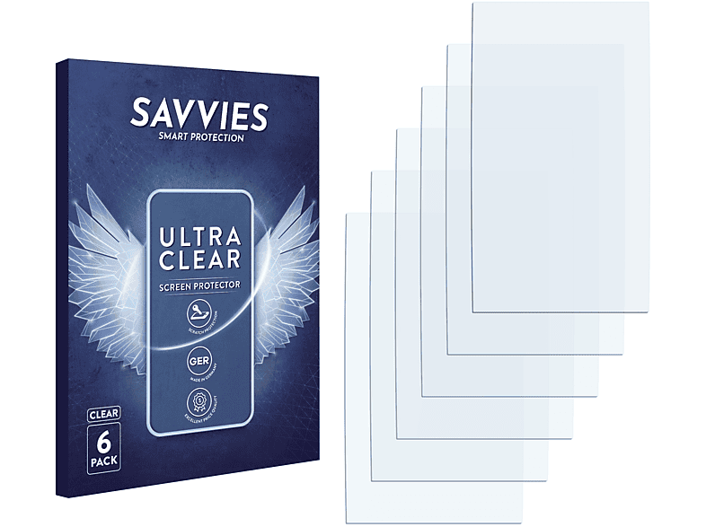 SAVVIES 6x klare Schutzfolie(für LG Electronics GT505)