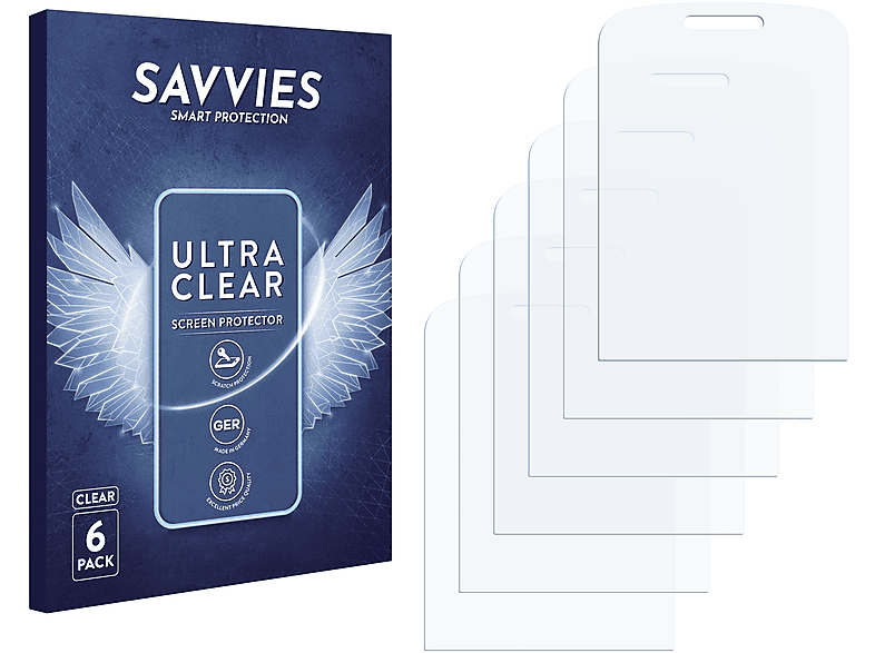 SAVVIES 6x klare Schutzfolie(für Doro Primo 305) | Displayschutzfolien & Gläser