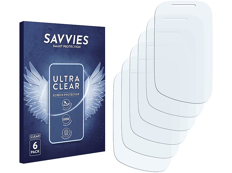 SAVVIES 6x klare Schutzfolie(für Motorola WILDER) EX130
