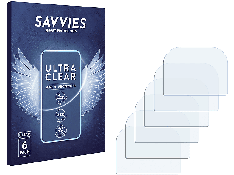 SAVVIES 6x klare Schutzfolie(für GoPro Smart Remote)