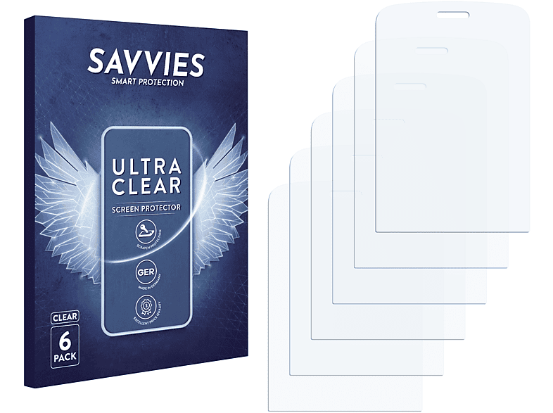 SAVVIES 6x klare Schutzfolie(für Olympia Brio Touch)