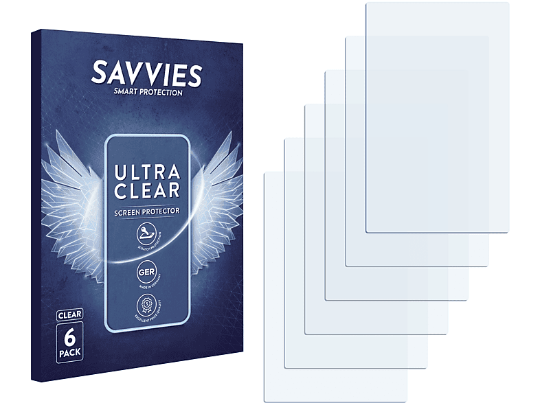SAVVIES 6x klare Schutzfolie(für T-Mobile E200 Vibe)