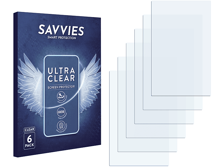 SAVVIES 6x klare Schutzfolie(für Samsung Wave S8500)