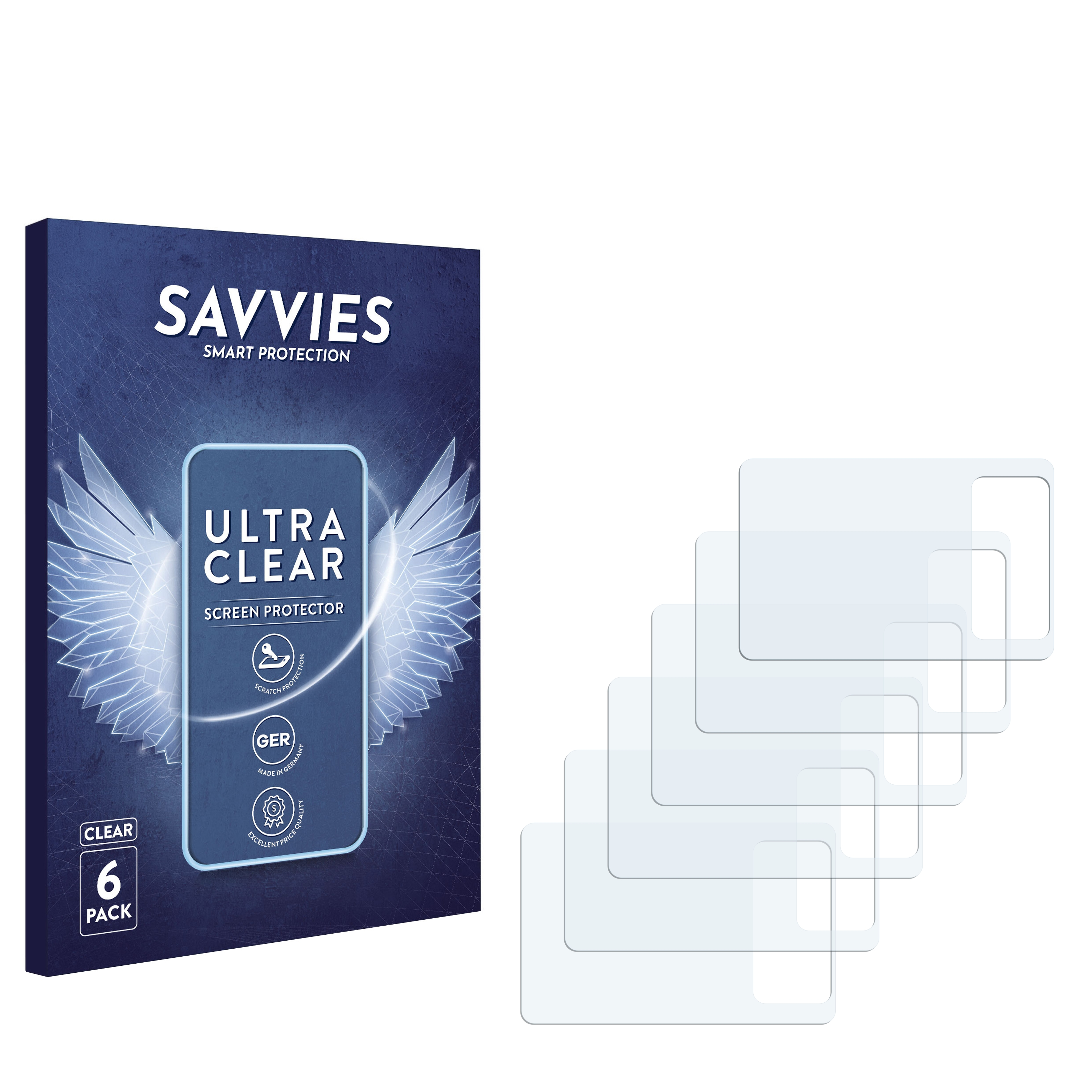 SAVVIES 6x klare CreAtive X-Fi) Schutzfolie(für Zen