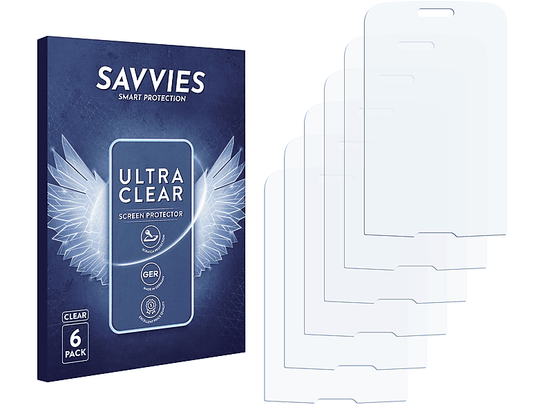 SAVVIES 6x klare Schutzfolie(für Olympia Brio)