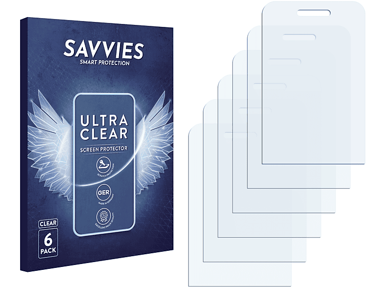 SAVVIES 6x klare Samsung E2330) Schutzfolie(für